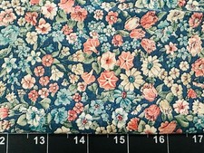 Tina SCRAP Fabric Cotton 9"x21" Flower Vintage Bouquet Floral Garden Retro Pack