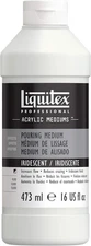 NEW Liquitex Professional Acrylic Pouring Medium Iridescent Effect 16oz B007227