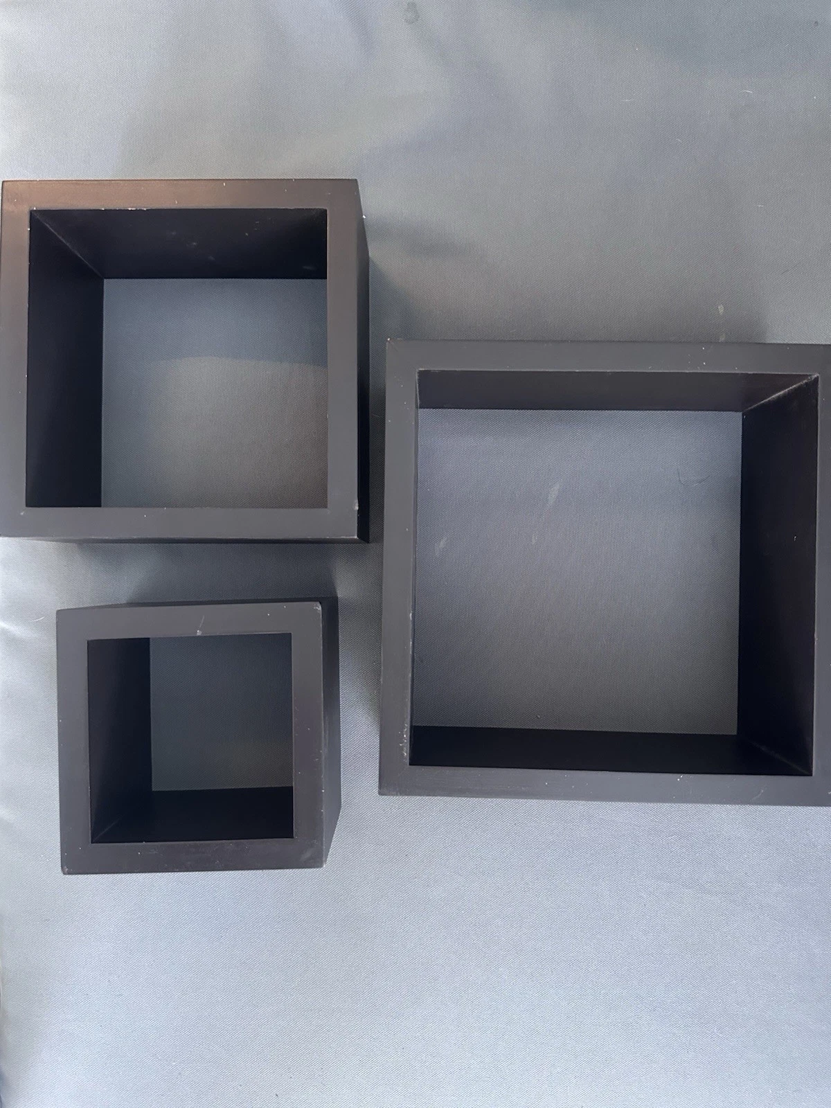 Melannco Floating Wall Square Cube Shelves for Bedroom, Living Room, Bathroom