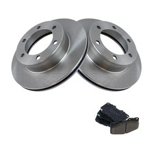 Front Ceramic Brake Pads Rotors Kit for Toyota Tacoma 2.4L 2.7L 3.4L 1999-2004