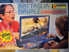GIOCO DA TAVOLO  BATTAGLIA NAVALE ELETTRONICA SUPERSONICA CLEMENTONI ANNI 80/90