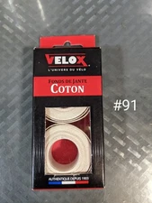 2-Rolls Velox 22mm Wide Cloth Cotton Adhesive Road/MTB Bike Rim Strip Wheel Tape