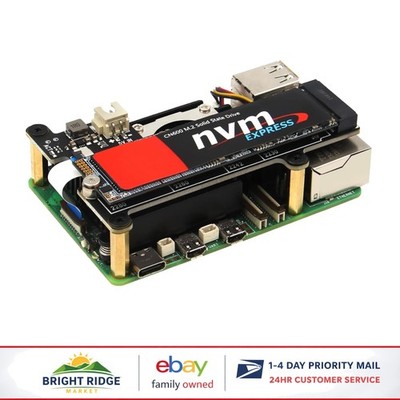 PCIe to M.2 HAT Board for Raspberry Pi 5 with NVMe SSD Support & Accessories