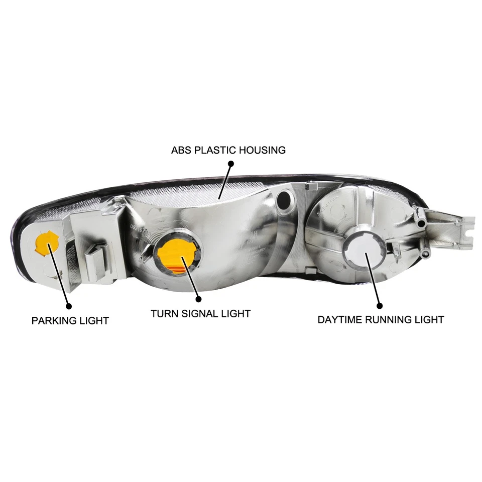 Fits 2000-2006 GMC Sierra Yukon XL 1500 Denali Bumper Lights Parking Lamps 00-06 - Imagem 4 de 4