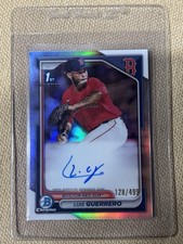 Luis Guerrero 2024 Bowman Chrome 1st Prospect Refractor Auto /499 Red Sox
