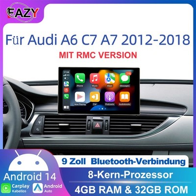 9'' android Apple car play für audi a6 c7 A7 RMC mmi display autoradio 12-18