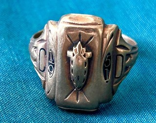 10K Yellow Gold Vintage 1951 School Class Ring