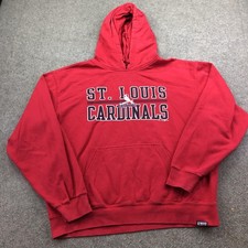 St Louis Cardinals Hoodie Mens Large Red MLB Baseball Gear For Sports Pullover