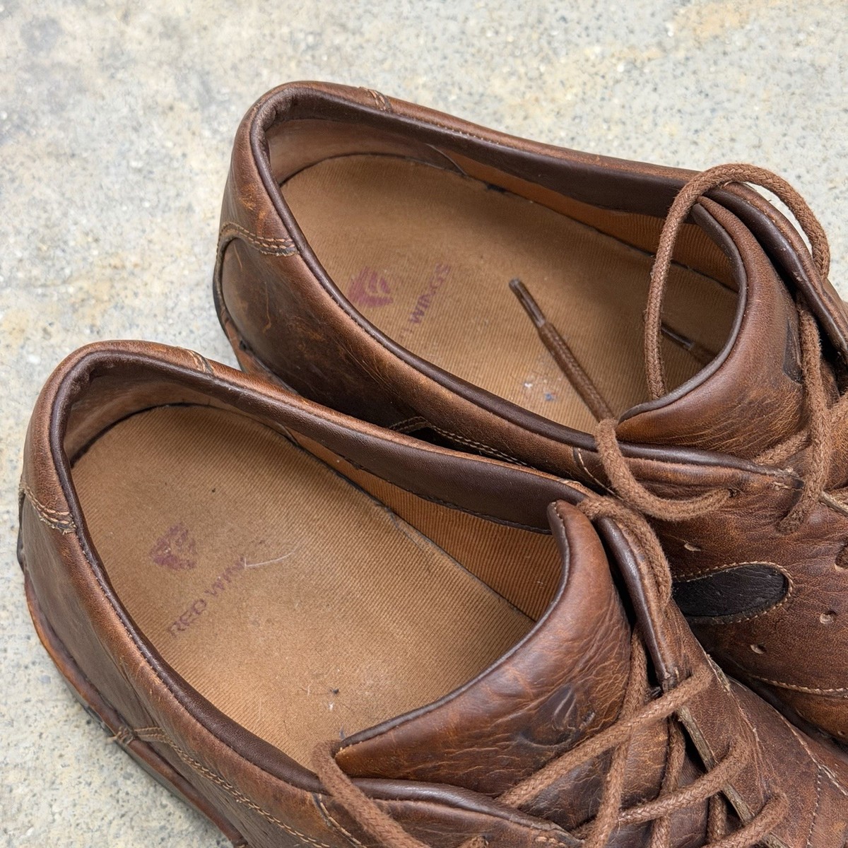 Red Wing Shoes Saffron Alley 4031 Mens 12 D Brown Oxford Sneakers Leather View 4