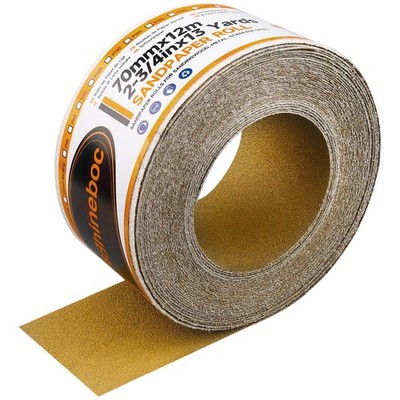 40 Grit Sandpaper Roll Hook & Loop Sand Continuous Longboard 2-3/4'' Wide 13 Y...
