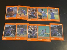1989 Star Platinum George Brett Complete Set 131-140 Royals PR 1000