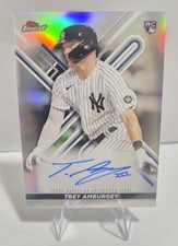 Topps 2022 Finest Trey Amburgey Rookie Autograph #FA-TAC New York Yankees