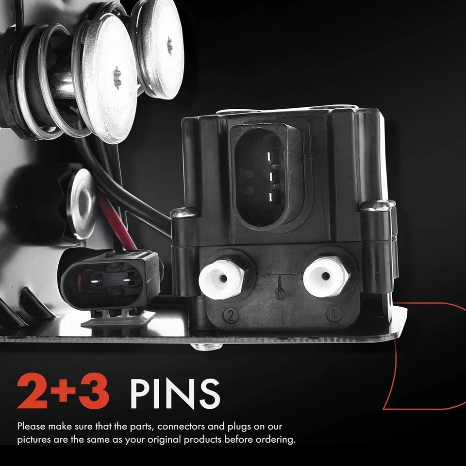 Bomba compressor de suspensão a ar e bloco de válvulas e relé para BMW 535i 550i 740i 750i - Imagem 3 de 4