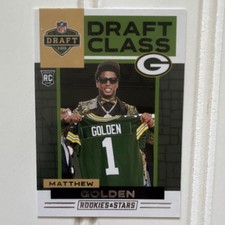 Panini 2025 Rookies & Stars Draft Class Matthew Golden #5 Rookie Packers NFL