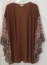 Umgee Waffle Knit Cardigan/ Kimono