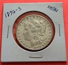 1896-S MORGAN SILVER DOLLAR - AU Quality