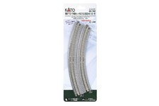 Kato 20-184 N Unitrack Double Curve Easment 22.5" Deg 11/12-3/8" 28.2/31.5cm