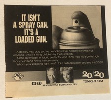 20/20 Tv Series Vintage Print Ad Barbara Walters Hugh Downs Tpa17