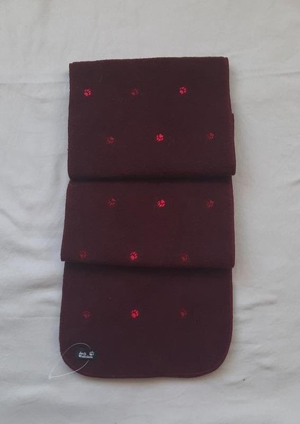 Unisex Jack Wolfskin Scarf Burgundy Polyester One