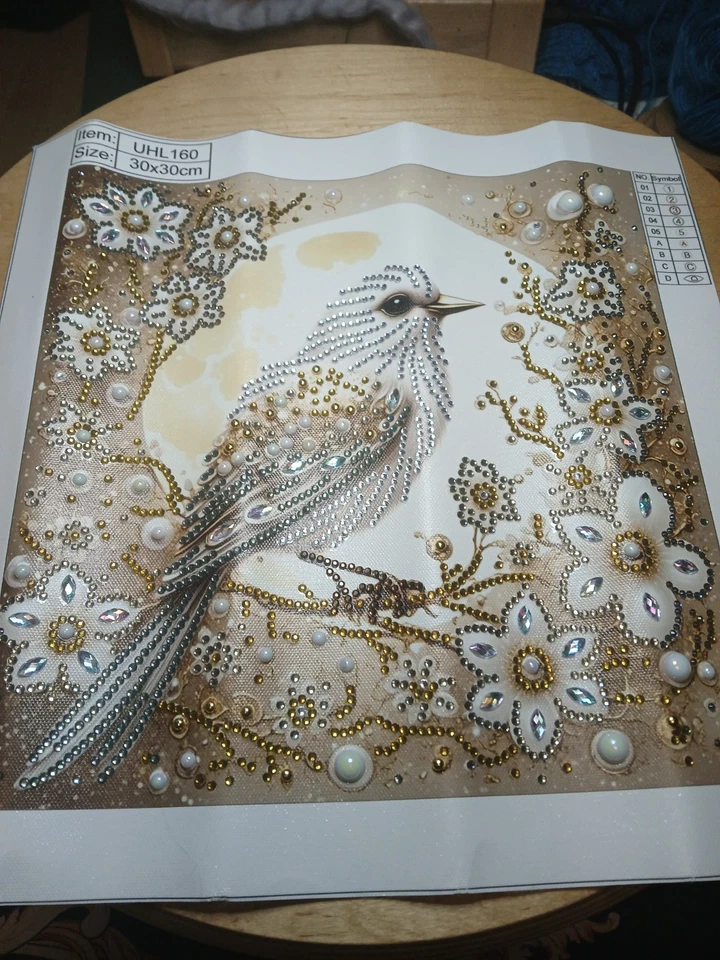 Diamond painting * Fertiges Bild * Vogel* 30 X 30 - Bild 1 von 3