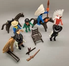 Playmobil Vintage Lot Western Cowboys Horses Accessories