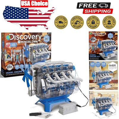 STEM Discovery Model Engine Kit - Create & Explore with Working Engine Features