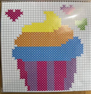 Cupcake Plastic Canvas Cross Stitch Kit by Curiosity, A-40 | eBay