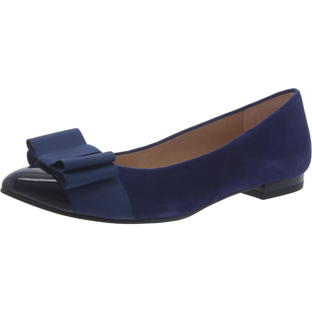 Женские темно-синие замшевые балетки-слипоны Blowfish на плоской подошве 7 Medium (B, M) BHFO 3773