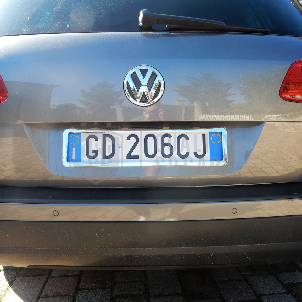 Portatarga POSTERIORE Cromato per Auto MINI in Acciaio INOX Professionale Tuning - Immagine 3 di 4