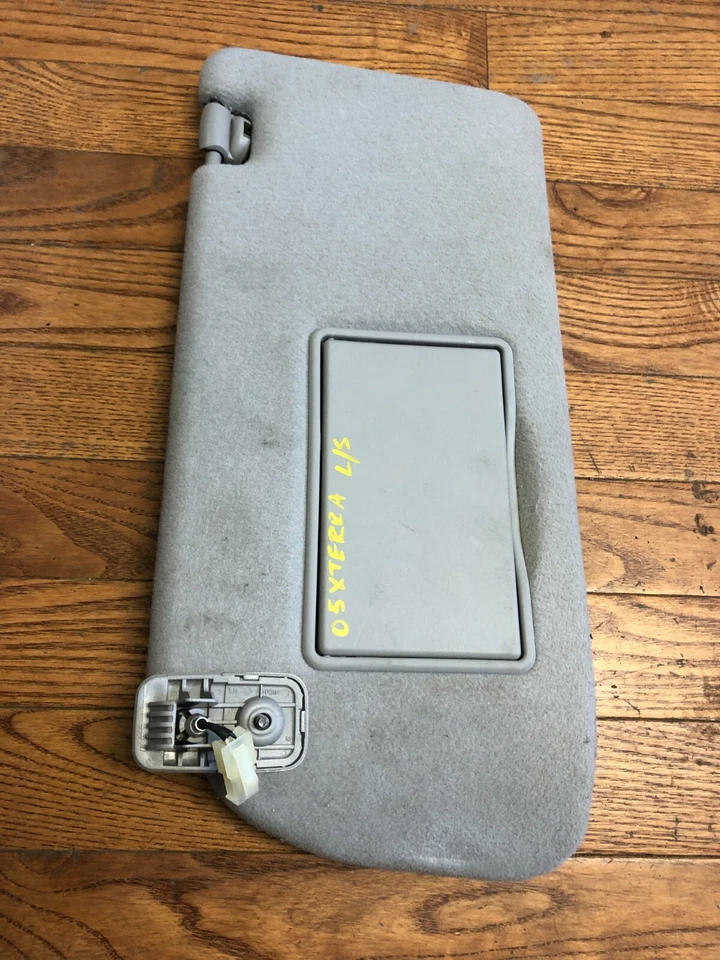 2005-2007 NISSAN XTERRA OEM Driver Left Passenger Right Sun Visor Set Gray Cloth Foto 3 de 4
