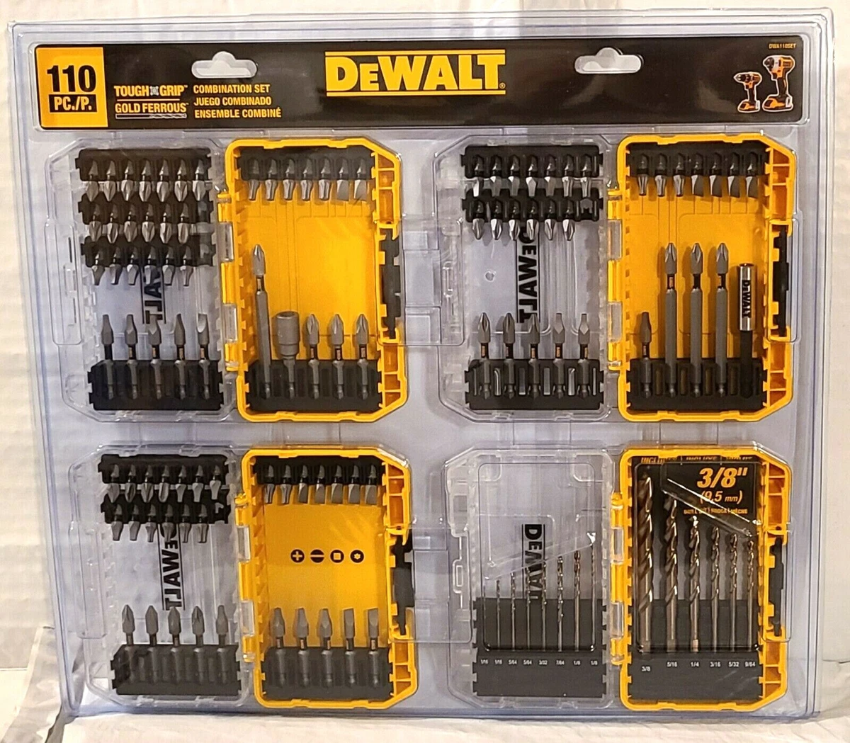 Dewalt 110 piece combination set deals