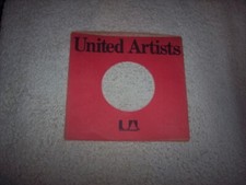 RED UNITED ARTISTS RECORDS 7 INCH 45 RPM ORIGINAL SLEEVE ONLY NO SPLITS 507