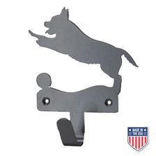 Wall-Mounted Dog Silhouette Hook - Decorative Metal Coat Rack and Key Holder