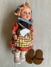 Vintage Goebel M.J. Hummel vinyl rubber doll - “Little Knitter”
