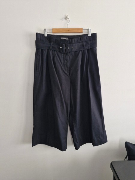 Studio-w size L black wide leg crop pants