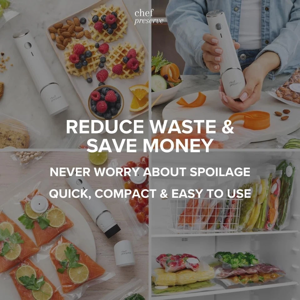 Chef Preserve Vacuum Sealer Vacuum Sealer + 10 Bags or SUPERZZKKE Vacuum Sealer - Image 4 of 4
