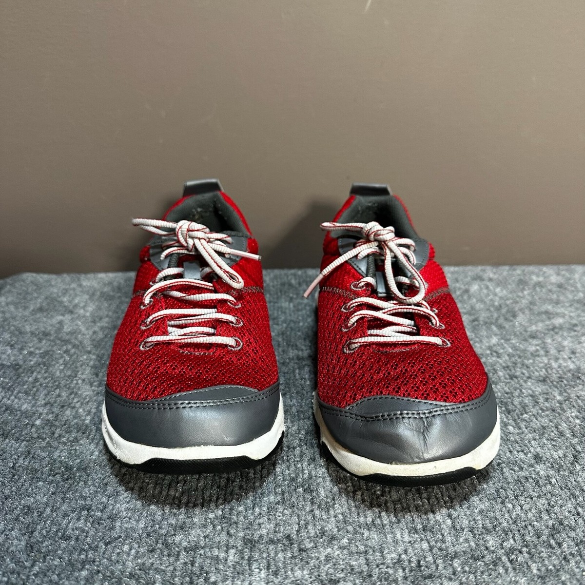 Dr Andrew Weil Shoes Womens Red Lace Up Low Top Sneakers Flexor