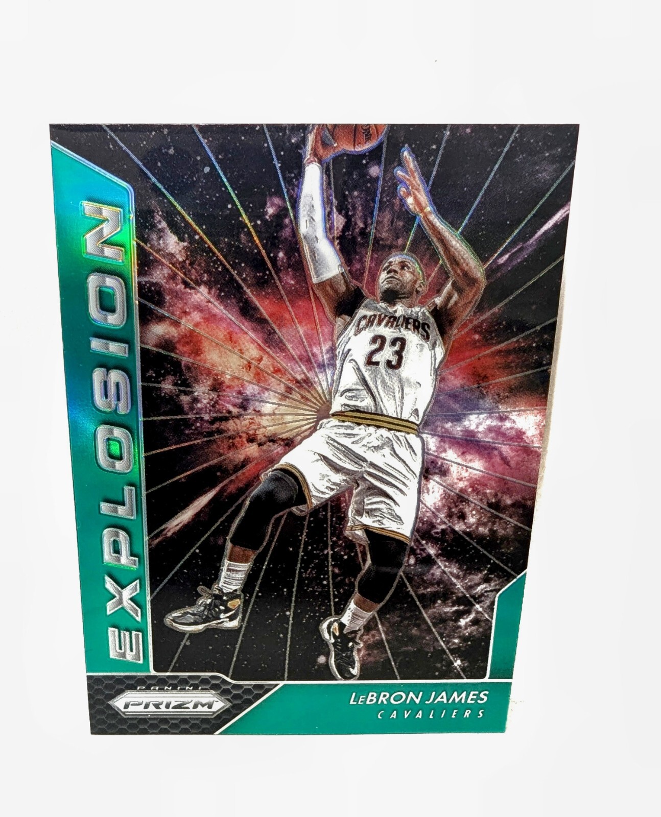 Lebron James 2016 Panini Prizm Explosion Green Prizm #1