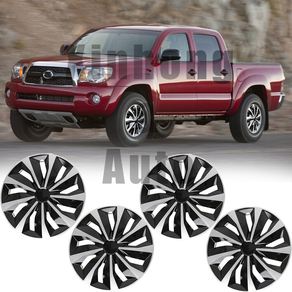 16 Inch Snap-On Hubcaps Wheel Cover Set of 4 for 2005-2023 Toyota Tacoma R16 Steel Wheels
