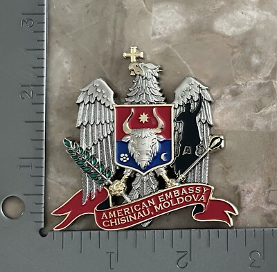 US Embassy, MSG DET, Marine Security Guard, Chisinau, Moldova, Challenge Coin