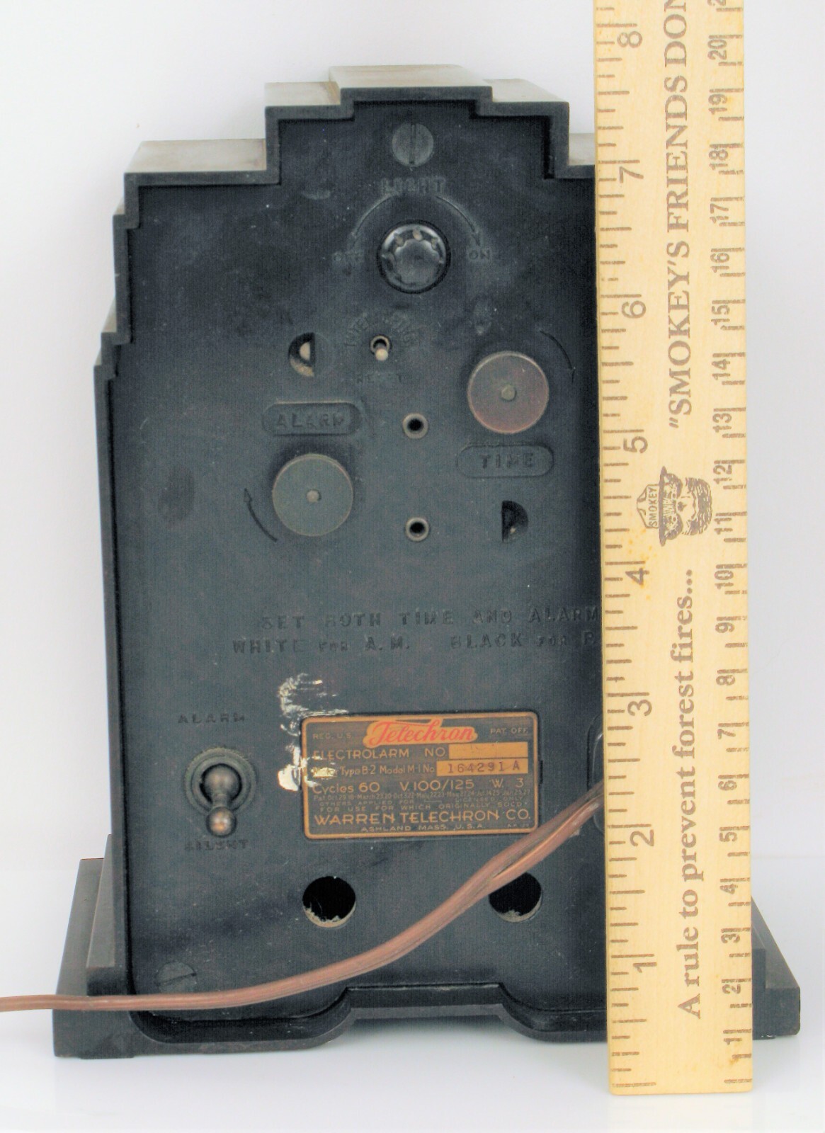 VTG ART DECO TELECHRON ELECTROLARM 700 ART DECO SKYSCRAPER DESK CLOCK BAKELITE ! eBay