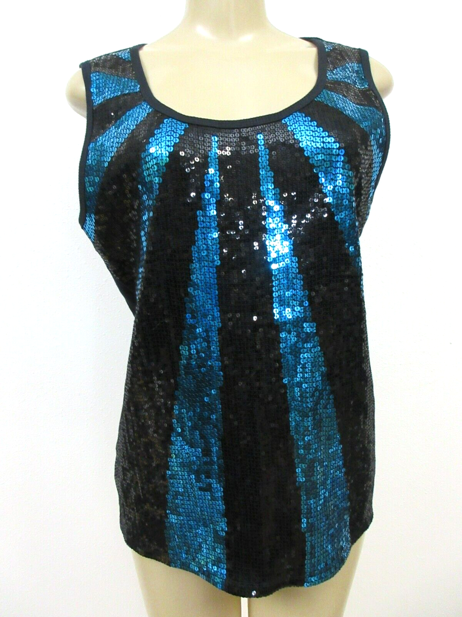 blue sequin tank dress Double Strap Sequin Mini Dress
