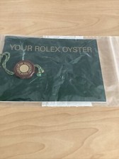 Rolex green Booklet And Hologram Hang Tag Ca. 2003