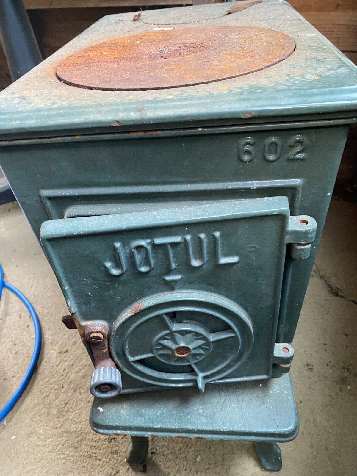 Jotul 602 Cast Iron wood stove, Green Enamel, Great condition | Inox Wind