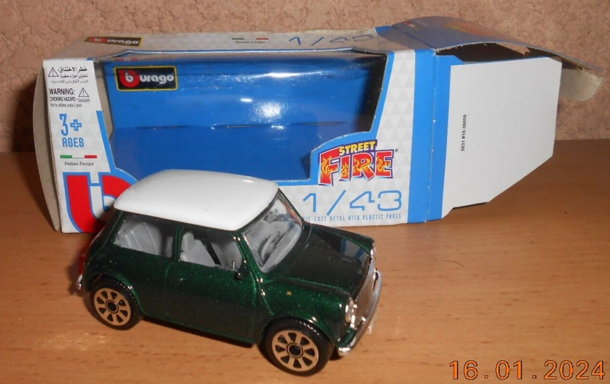 Autito De Coleccion Antiguo Mini Cooper Burago Original