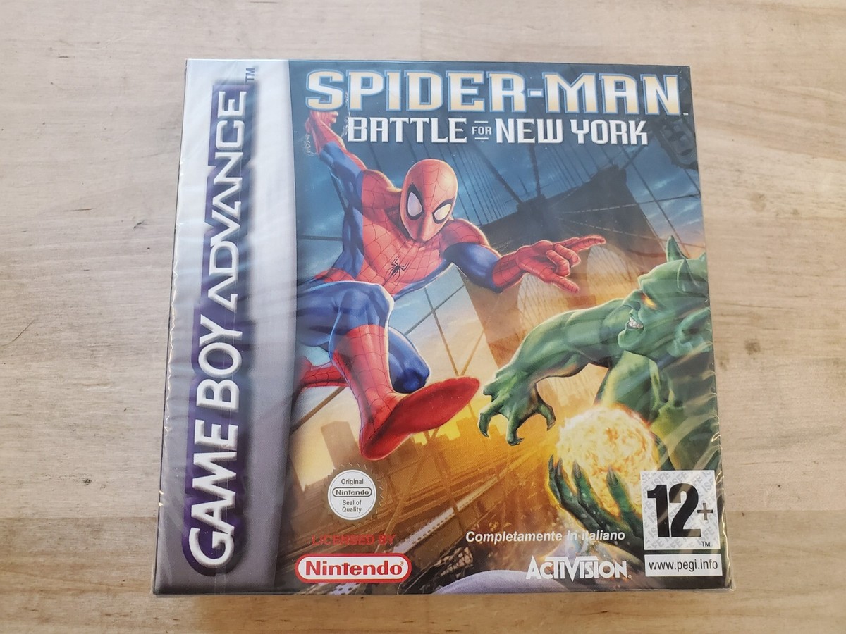 NEW SEALED* Spiderman Battle for New York Game Boy Advance Marvel