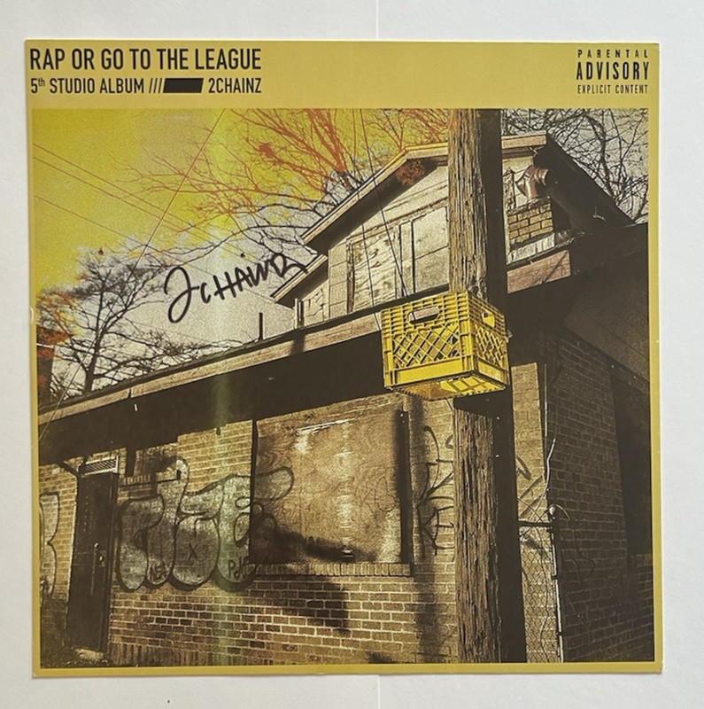 2 Chainz Rap or Go to the League Hand Signed 10x10 Lithograph Rule the World Ari