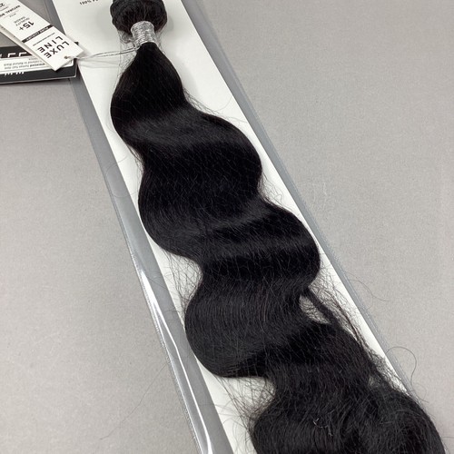 Natural Body 22” Natural Black 100% Pure Virgin Human Hair Extensions - Picture 2 of 7