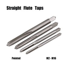 Straight Flute Thread Tap Spiral Flute High Speed Steel Hand Machine Taper M2-14