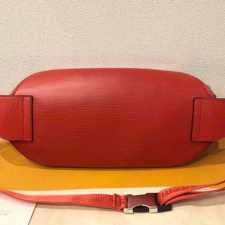 LOUIS VUITTON Supreme Epi Bum Bag Body Bag Leather Red M53418 Purse NZ2117